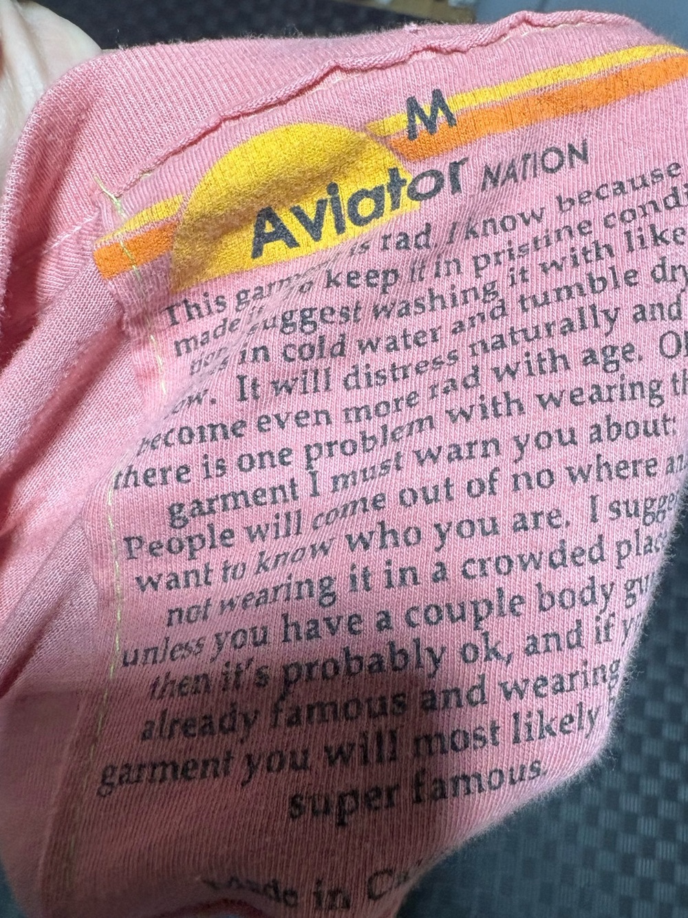 Aviator Nation Boyfriend Tee size Medium - Picture 6 of 6